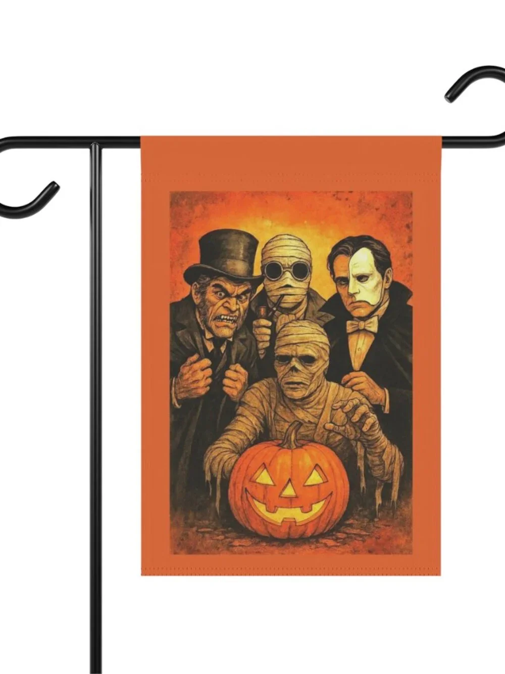 Halloween Mummy Phantom Pumpkin Garden Flag